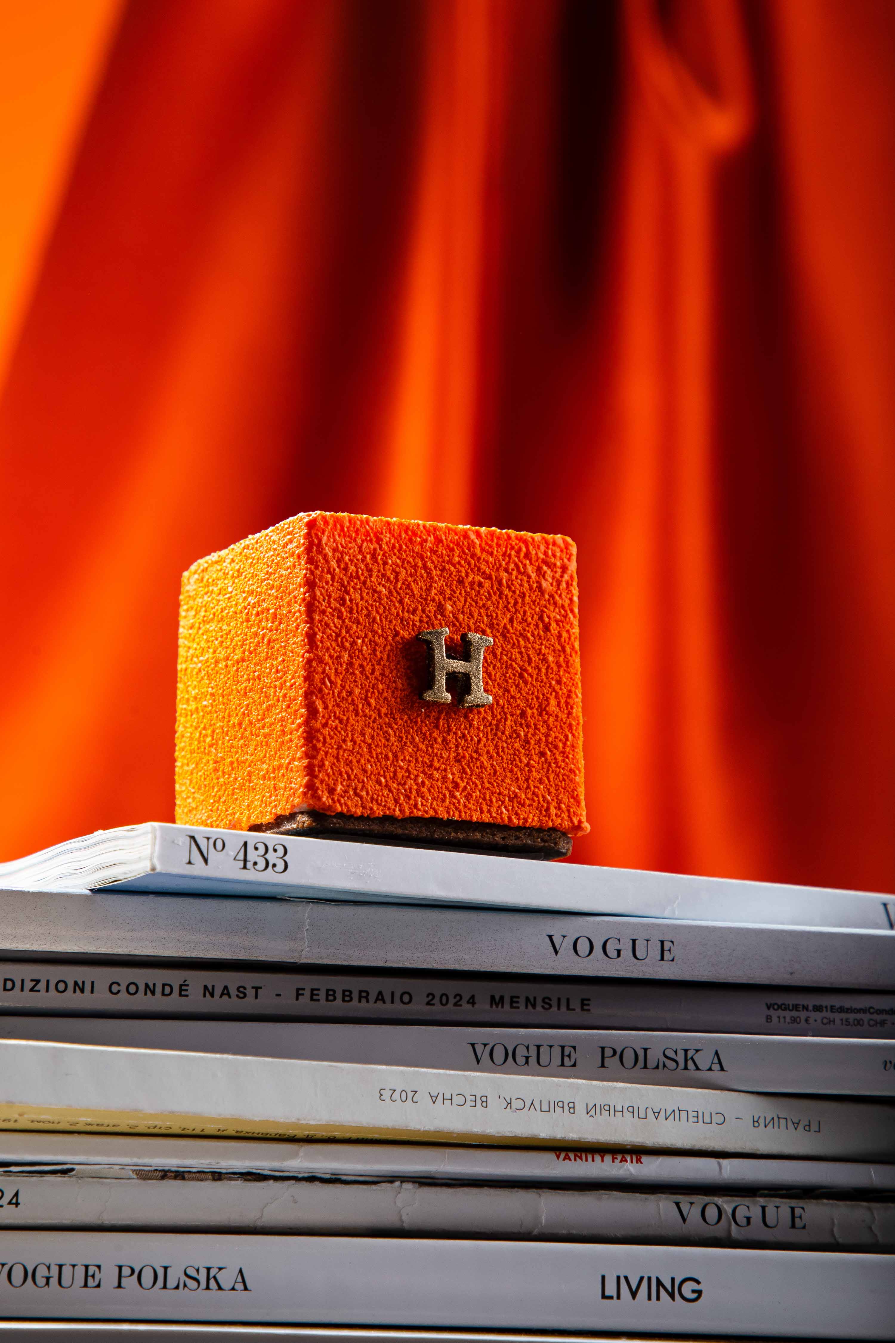 Hermès cube dessert